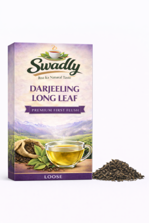 Swadly Darjeeling Long Leaf Tea – Premium First Flush 100 gm