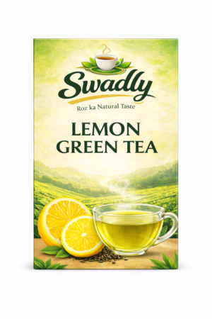 Swadly Lemon Green Tea – Zesty Detox 100 gm